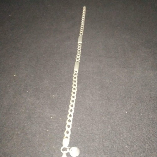 Silver Plated Unisex Identity Hand Chain 28cm like new