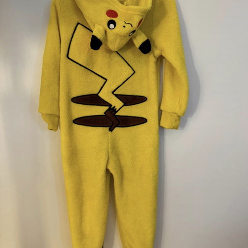 Pikachu Pokemon carnival costume 3-4 years used, fleece onesie