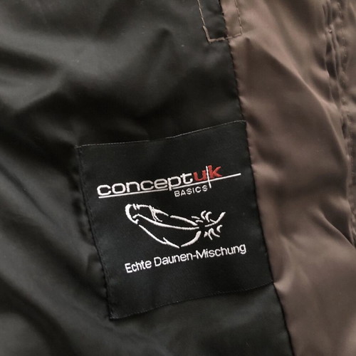 Concept UK down jacket used, women's winter coat, brown, size L