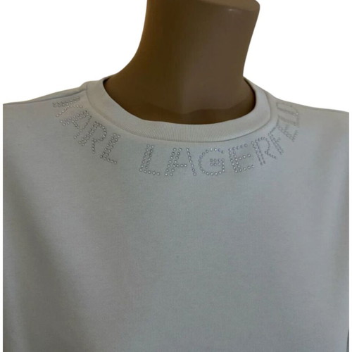 Karl Lagerfeld white sweatshirt with strass logo like new – Small/M