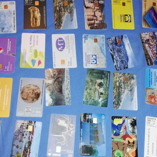 Phone cards used, pack of 576 pieces