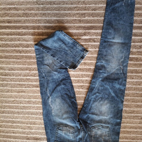 Stradivarius jeans used, dark blue, large