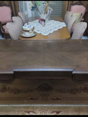Solid Walnut Desk with Chair