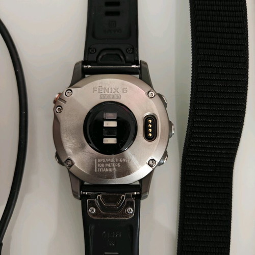 Garmin Fenix 6 Sapphire smartwatch with 3 straps