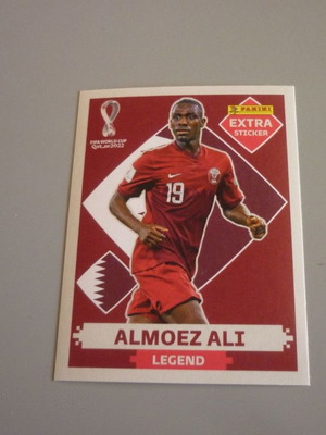 Almoez Ali Qatar 2022 Panini base extra αυτοκόλλητο καινούργιο