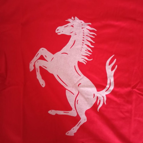Κοντομάνικη μπλούζα Ferrari κόκκινη καινούργια, μέγεθος XL