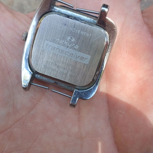Nekura Transceiver watch used, silver unisex