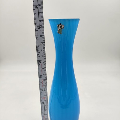 Blue Opaline Vase used