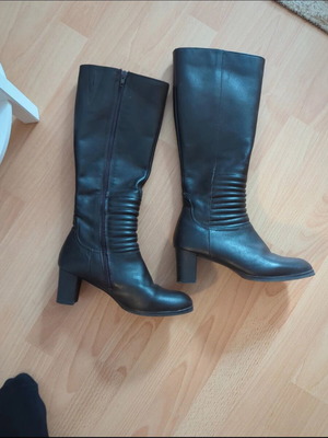 Peter Kozina leather boots size 37 like new, dark brown