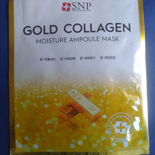 SNP Gold Collagen Ampoule Mask 10 pcs new