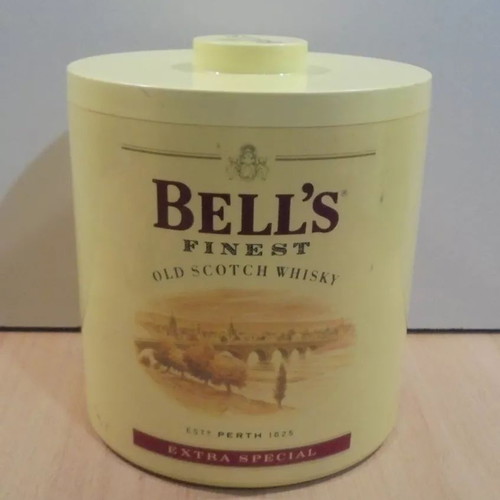 Bell's scotch whisky old promotional plastic ice bucket used