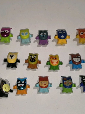 Kinder surprise Crazy Friends figures used, pack of 14