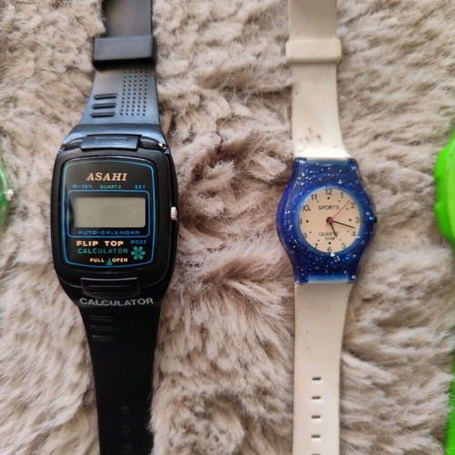Vintage 80s watches pack from old store, not working