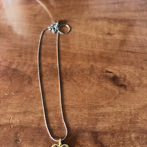 Necklace like new, silver and steel