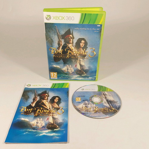 Xbox 360 game Port Royale 3 Pirates & Merchants like new, complete