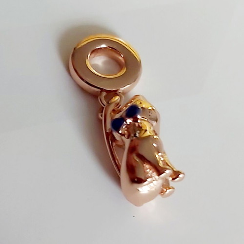 Silver talisman S925 test in pink shade.