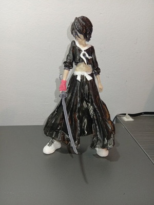Rukia Kuchiki Bleach figure like new, hand-painted, 20cm