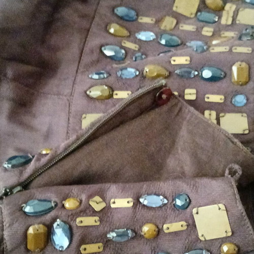Marks & Spencer skirt new with embroidered waistband, size M-L
