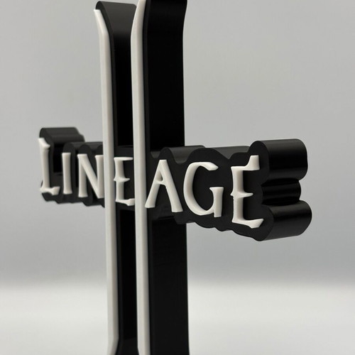 Διακοσμητικό γραφείου Lineage II L2 logo καινούργιο 3D printed