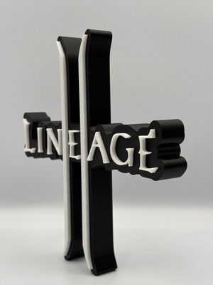 Διακοσμητικό γραφείου Lineage II L2 logo καινούργιο 3D printed