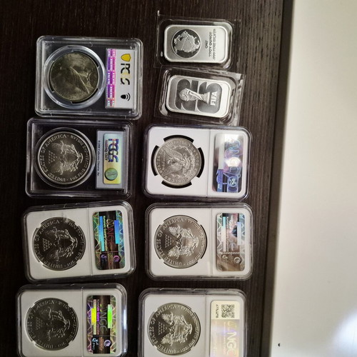 Certified American Silver Coins Collection, 2 FIFA One Troy Ounce