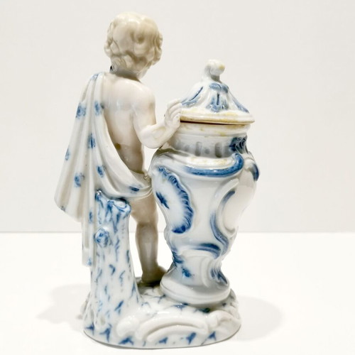 Johanson Roth Porcelain Cupid statue with amphora used
