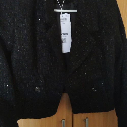 Black short jacket Sinsay new, size M