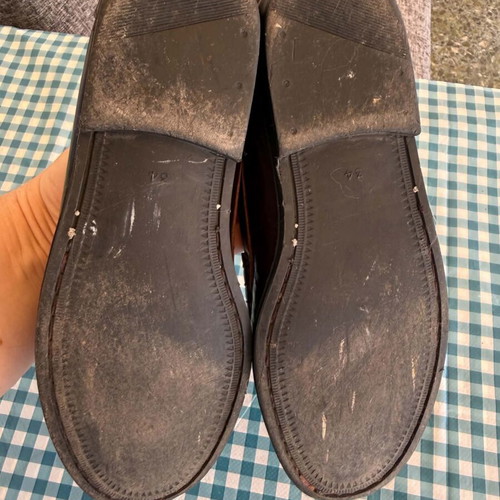 Clarys leather mokasins for boy size 34 used, brown