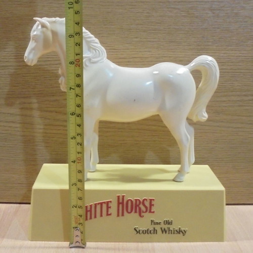 White Horse Scotch Whisky old promotional plastic statue used