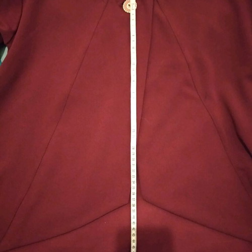 Set jacket with pants like new, burgundy scuba fabric