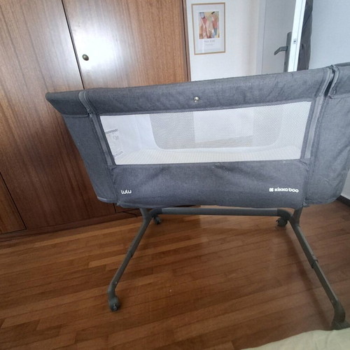 Baby cot with wheels refurbished, gift 4 sheets NEF-NEF
