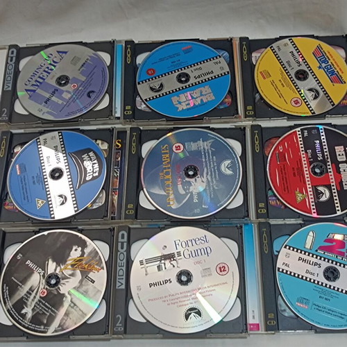 Philips CD-i movie pack of 9 double CDs