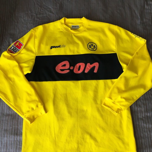Borussia Dortmund Ewerthon Longsleeve Shirt used, retro jersey L