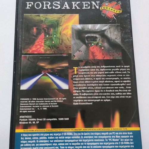 PC Master Forsaken Collector's Edition PC Game like new
