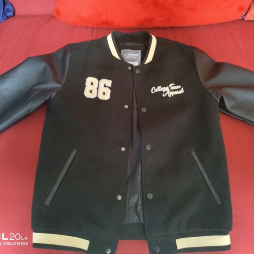 Lc Waikiki kids college jacket like new, black and yellow, size 140 cm
