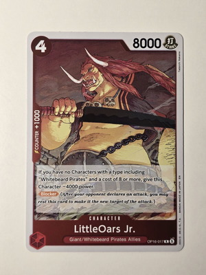 Little Oars Jr. One Piece Card Game OP16-017 rare, like new