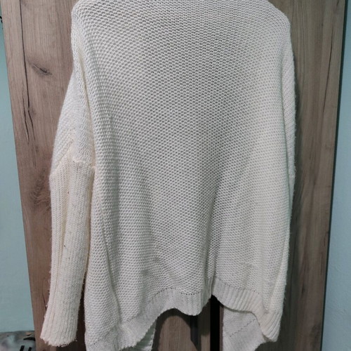 Knitted cardigan white XXXL used