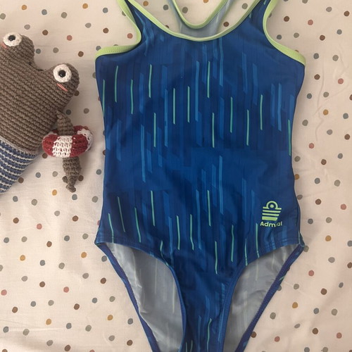 Admiral swimsuit for girl size 6 used, blue