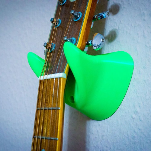Guitar hanger modern wall mount 3D printed, custom colors