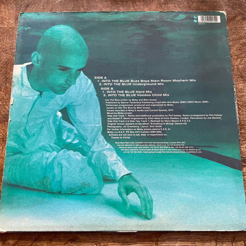 Moby Into The Blue 12" maxi single used, electronic