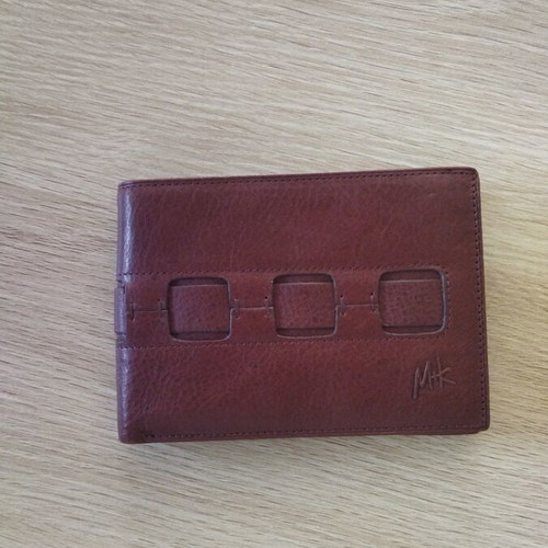 Men's leather wallet new, brown
