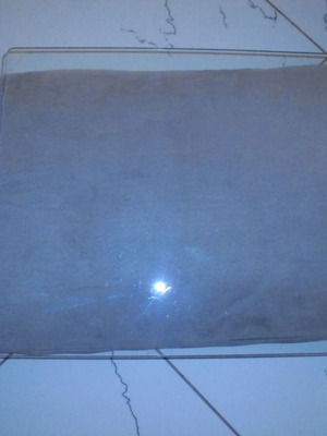 Glass like new, cut 44x53x0.5 cm, 2 pieces with rounded edges