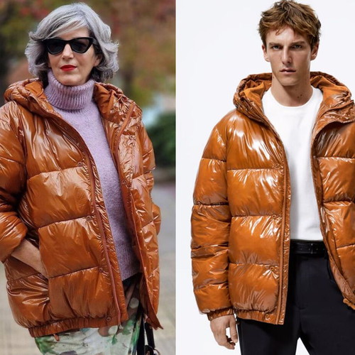 Zara unisex jacket new, water repellent, camel, oversized L