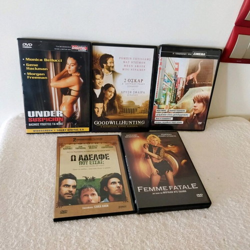 DVD movies 5 pieces like new with subtitles