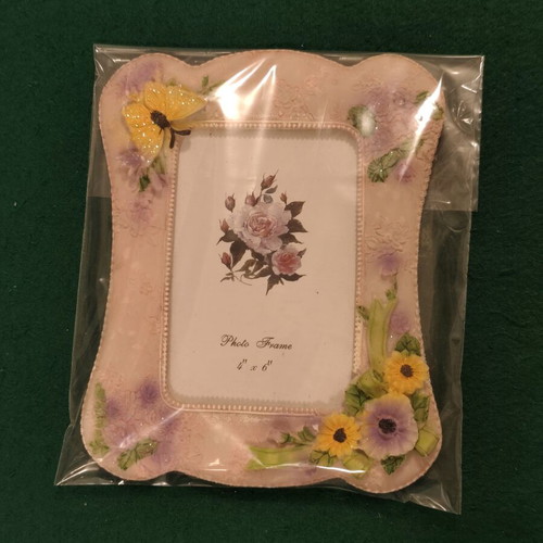 Decorative Koriza vintage floral photo frame 10x15cm (4x6)