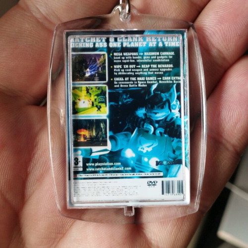 Ratchet and Clank 2 keychain new, acrylic