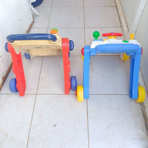 Baby walkers used, set of two