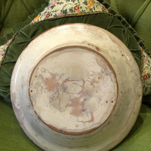 Antique Provincial Earthenware Bowl 19th Century used