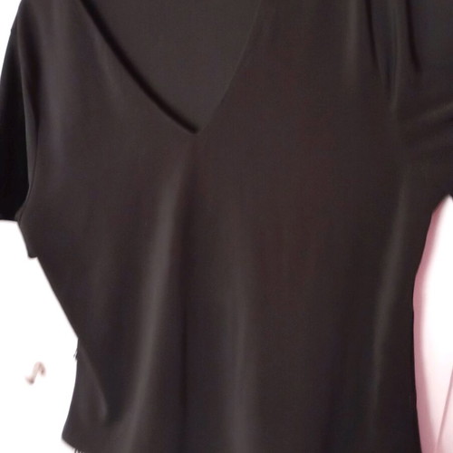Black elastic blouse like new, sizes L and XL