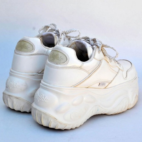 Buffalo Chunky Platform Sneakers white used, Y2K style, size 37